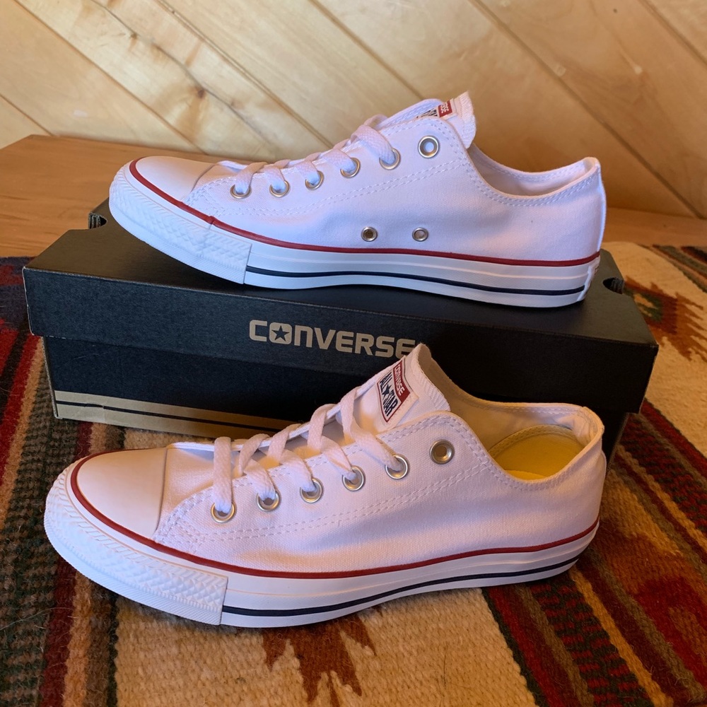 New Unisex Allstar Ox Optical White Converse